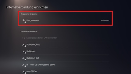 Highlight your network and press the Options button to force the 5-gigahertz frequency band.