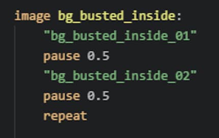 De code voor mijn geanimeerde achtergrondafbeelding.