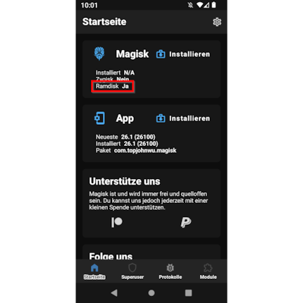 Yes, Ramdisk is available.
