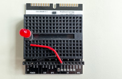 The «Hello, World!» of electronics: making a diode glow.