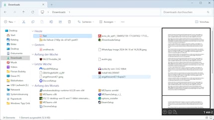 De inhoudsvoorvertoning kan handig zijn als je gelijksoortige documentnamen hebt.