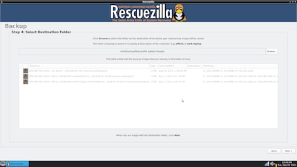 Selecteer bestemmingsmap.