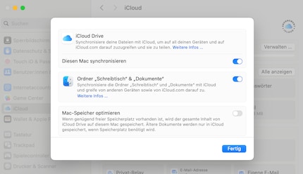 Hier start je de totale sync-stop.