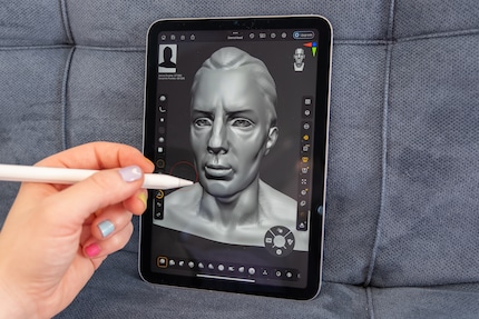 Ik gebruik ZBrush graag met de Apple Pencil.