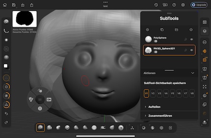 De subtools kunnen afzonderlijk worden bewerkt.